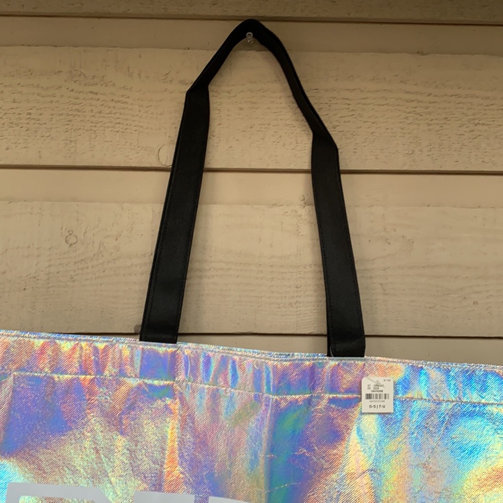 NWT VS Pink Holographic Tote - Picture 4 of 4